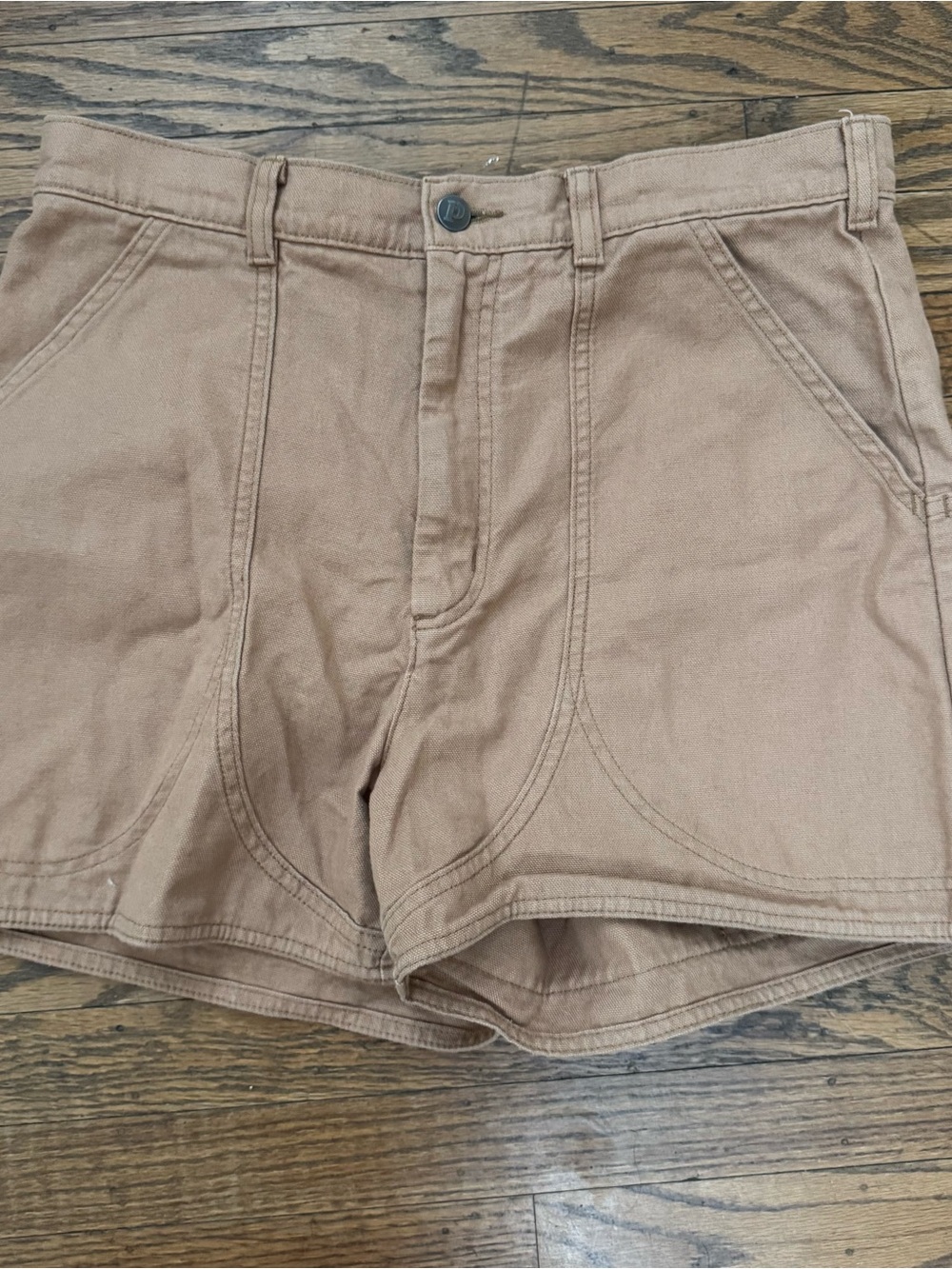 Patagonia High Waist Stand Up Shorts in Trip Brown 10 EUC